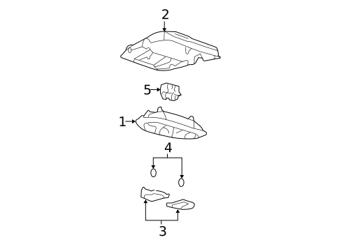 Overhead Console for 2008 Ford F-150 #1