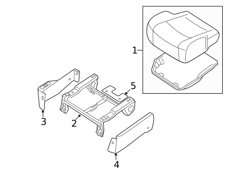Front Seat Components for 2007 Nissan Quest #8