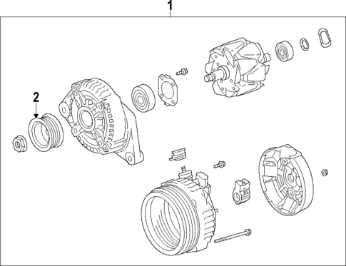 Alternator for 2013 Lexus ES350 #0