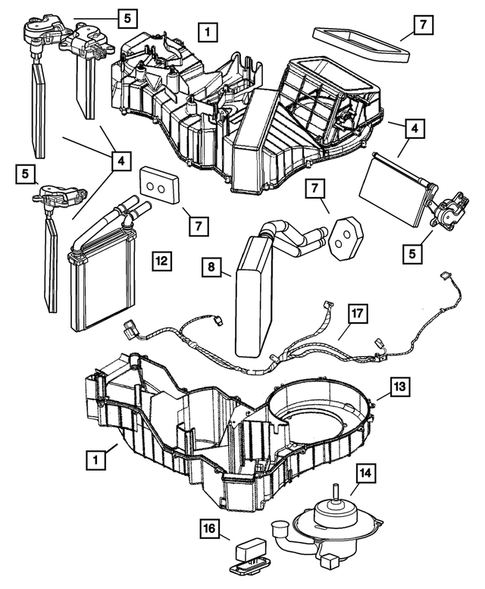 Air Conditioner and Heater Units for 2003 Dodge Viper #0