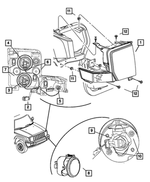 L0009006PV - Electrical: Headlamp Bulb, Right for Mopar Image