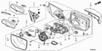 76217SHJ003 - Interior/Bumper: CLIP, DOOR MIRROR COVER for Honda Image