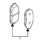 26296FN030 - Brakes: Brake Pads for Subaru Image