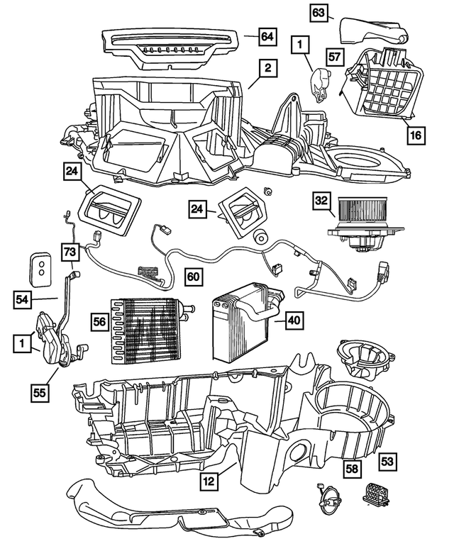 4885642AA - Air Conditioning &amp; Heater: A/c Adaptor for Mopar Image image