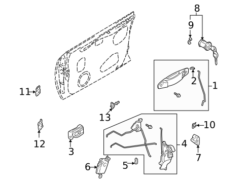 Front Door for 2000 Subaru Forester #1