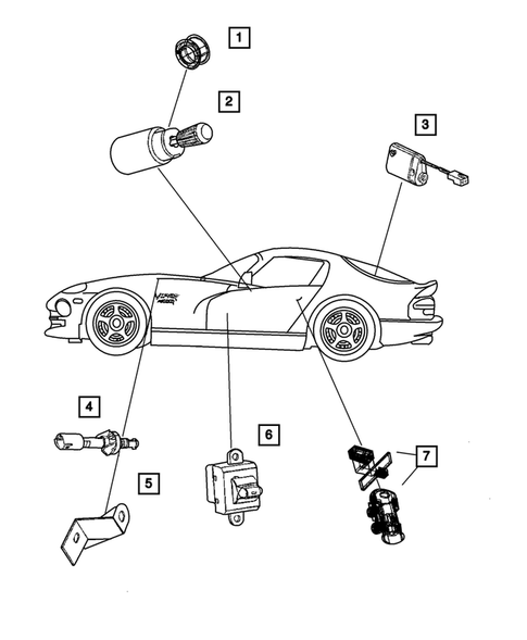 Switches for 2001 Dodge Viper #1
