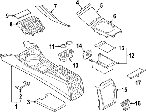 Center Console for 2024 BMW i4 #0
