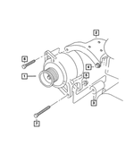 4638696 - Electrical: Hex Flange Head Bolt for Dodge: Ram 2500, Ram 3500 Image