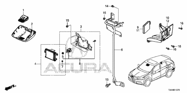Radar - Camera - BSI Unit for 2016 Acura RDX #0