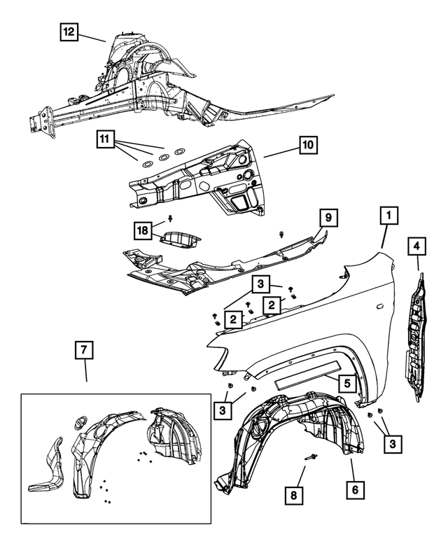 6503193 - Body Sheet Metal Except Doors: Hex Head Bolt And Coned Washer for Mopar Image