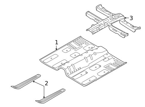 Floor & Rails for 2012 Hyundai Azera #0
