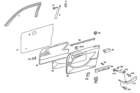 Door Paneling for 1985 Mercedes-Benz 380SE #4
