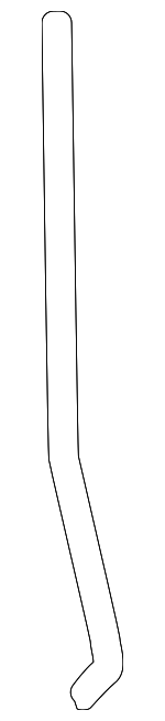 8D0837183A - Body: Control Rod for Audi: A4, A4 Quattro, S4 Image