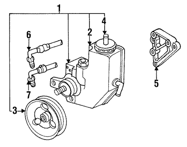 4642153 - Steering: Power Steering Pump for Mopar Image