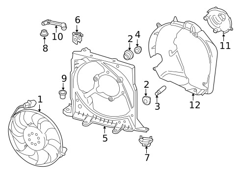 Cooling Fan for 2016 Porsche Boxster #0