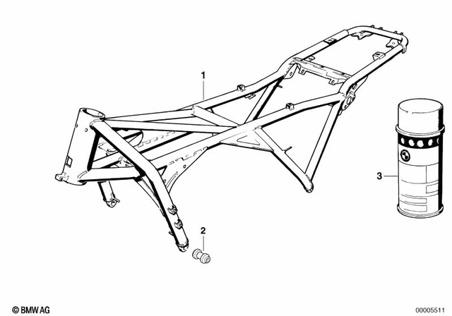 46512312775 - Frame and Mounting Parts: Rubber Mounting -  for BMW-Motorrad Image image