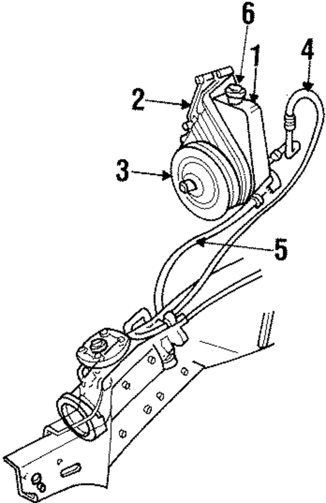 52038432AD - Steering: Power Steering Return Hose for Mopar Image
