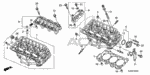 12100RKG305 - Engine: CYLINDER HEAD ASSY., FR. for Acura Image