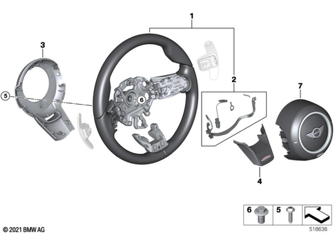 Steering Wheel for 2020 Mini Cooper S #1