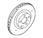 31400893 - : 2003-2014 Volvo XC90 - BRAKE ROTOR - FRONT for Volvo: XC90 Image