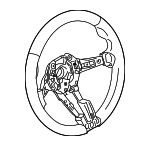 32307851231 - Steering: Steering Wheel for BMW: 640i, 640i Gran Coupe, 640i xDrive, 640i xDrive Gran Coupe, 650i, 650i Gran Coupe, 650i xDrive, 650i xDrive Gran Coupe Image