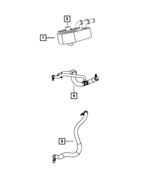 5058632AD - 2.4L Gas; Engine: Oil Cooler Inlet Hose for Mopar Image