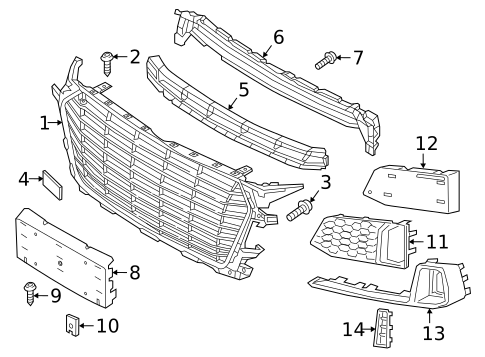 Grille & Components for 2019 Audi TTS Quattro #0
