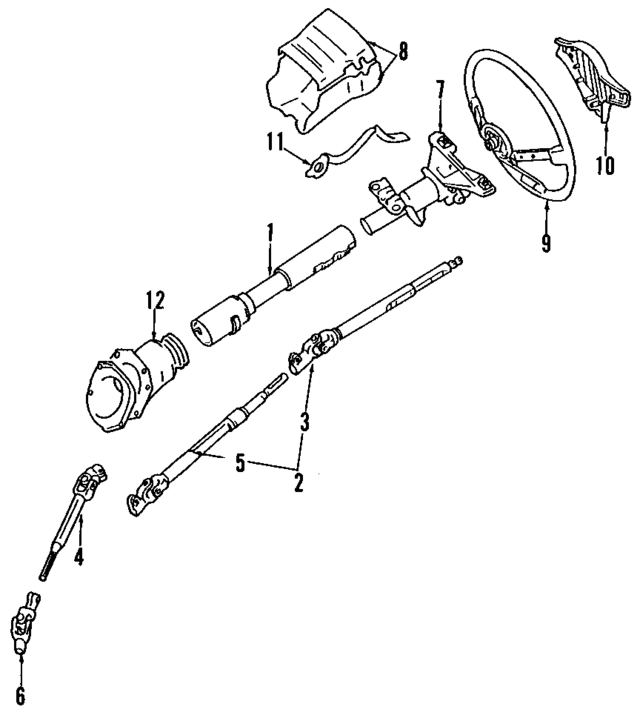 4587024020 - Steering: Tube for Toyota Image