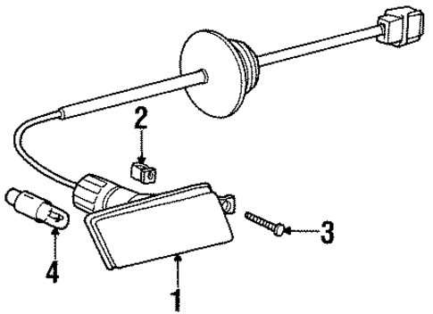 Side Marker & Signal Lamps for 1991 BMW 850i #0
