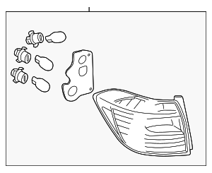 815500E070 - Electrical: Combo Lamp Assembly for Toyota Image