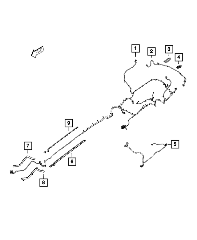 68252081AD - Electrical: Underbody Wiring for Mopar Image