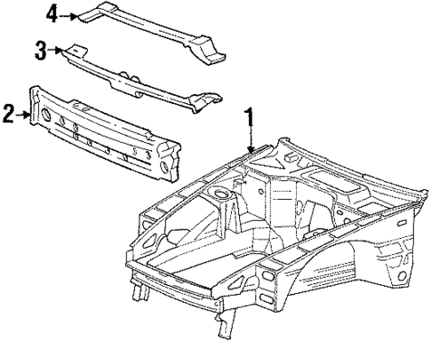 Inner Structure for 1993 Porsche 968 #1