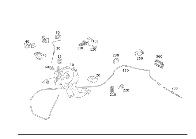 1644202184 - Brakes: Foot-Operated Prkg. Brake for Mercedes-Benz: GL320, GL550, ML320, ML350, ML450, ML500, ML550, ML63 AMG, R320, R350, R500 Image image