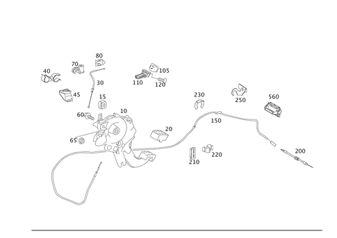 Foot Operated Parking Brake for 2011 Mercedes-Benz ML450 #0