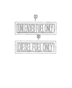 68403789AC - Labels: Diesel Fuel Label for Mopar Image