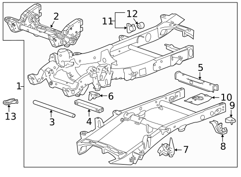 Frame & Components for 2011 Chevrolet Silverado 3500 HD #1