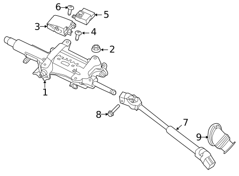 Steering Column Assembly for 2015 Porsche Cayman #0