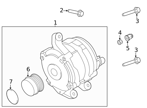 Alternator/Generator & Related Components for 2021 Ford Bronco Sport #0