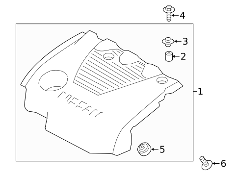 Engine Appearance Cover for 2021 Nissan Maxima #0