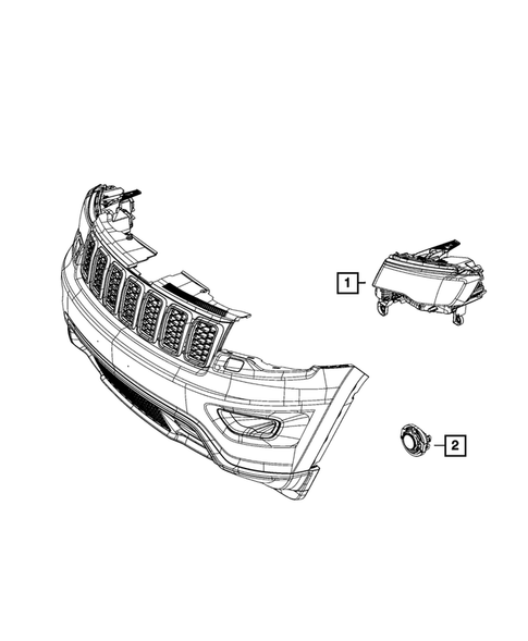 Lamps, Interior and Exterior for 2022 Jeep Grand Cherokee WK #6