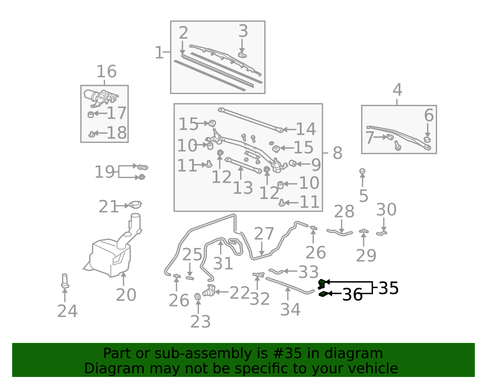 2010 Acura MDX Washer Nozzle 76815-STX-A11ZE | OEM Parts Online