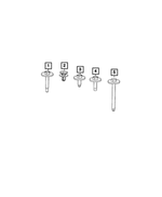 6509167AA - Electrical: Screw for Chrysler: 200, Pacifica, Voyager | Dodge: Avenger | Jeep: Grand Cherokee, Grand Cherokee L Image