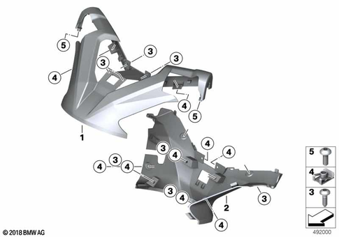 Motorcycle Trim Section, Windshield for 2016 BMW-Motorrad C 650 GT #17