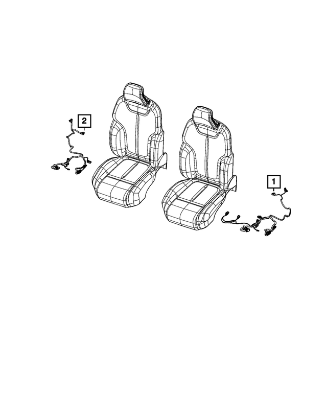 68459396AC - Electrical: Seat Wiring for Jeep: Grand Cherokee L Image