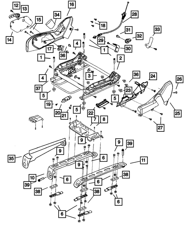5143442AA - Interior Trim: Seat Nut for Mopar Image image