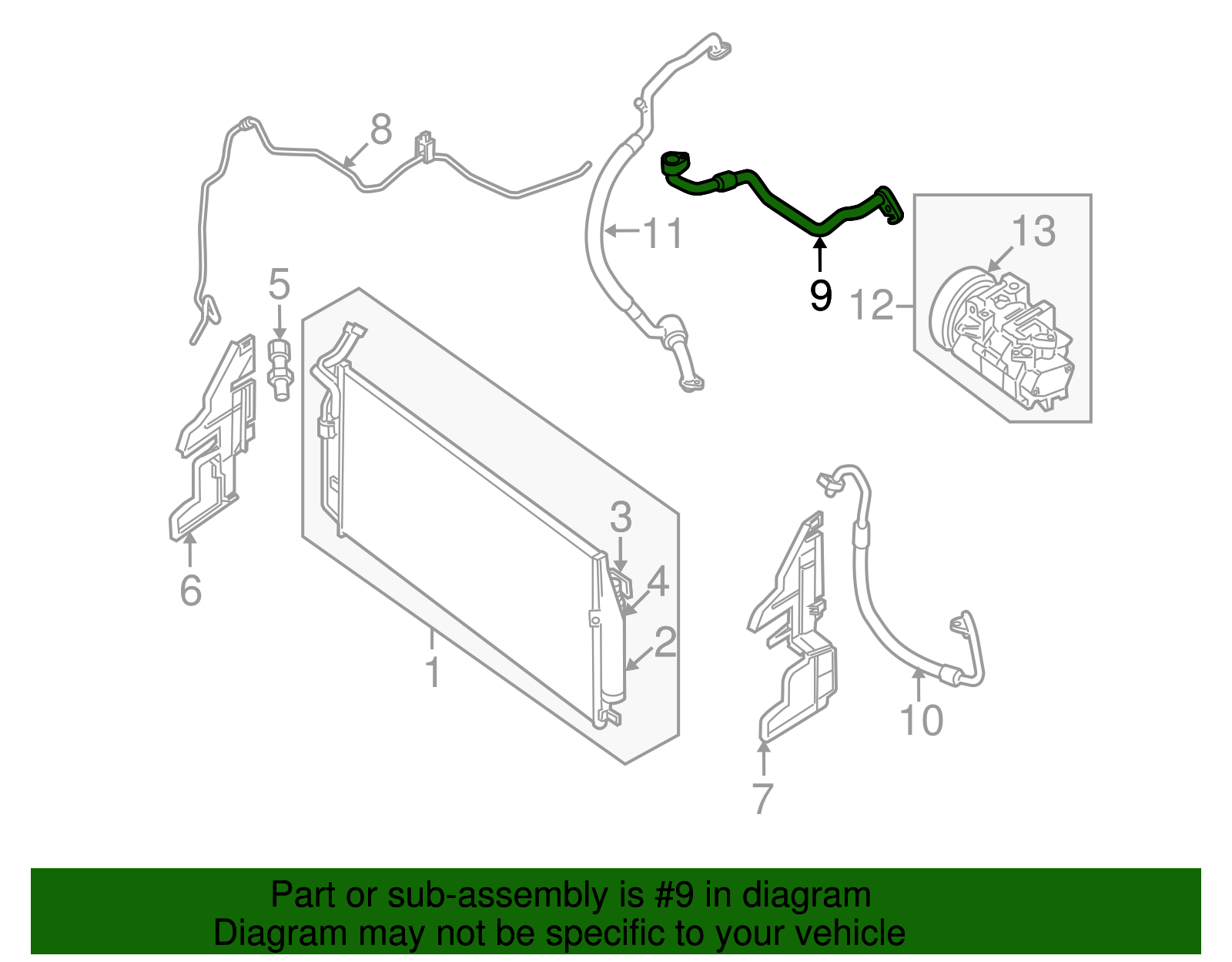 Cooler Pipe - Nissan (92450-ZN45A)