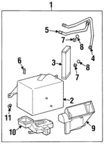 94857964 - HVAC: Heater Core for Chevrolet: Prizm Image