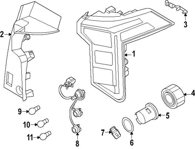 92401R0550 - : Tail Lamp Assembly for Kia Image