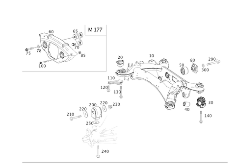 Rear Axle Carrier for 2019 Mercedes-Benz GLC63 AMG #0