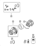 5264454 - Air Conditioners and Heaters: A/c Clutch Snap Ring Kit for Chrysler: 200, 300, 300M, Aspen, Concorde, Pacifica, Sebring, Town &amp; Country, Voyager | Dodge: Avenger, Caravan, Challenger, Charger, Dakota, Durango, Grand Caravan, Intrepid, Journey, Magnum, Ram 1500, Ram 2500, Ram 3500, Viper | Jeep: Commander, Grand Cherokee, Liberty, Wrangler | Ram: 1500, 2500, 3500, C/V, Dakota | SRT: Viper Image